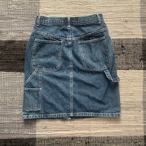 Knee length denim carpenter skirt - Picture 2 of 2
